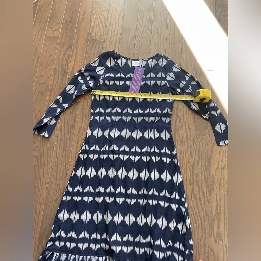 Pax Philomena Hand Woven Ikat Dress Size Small — image 7 of 8